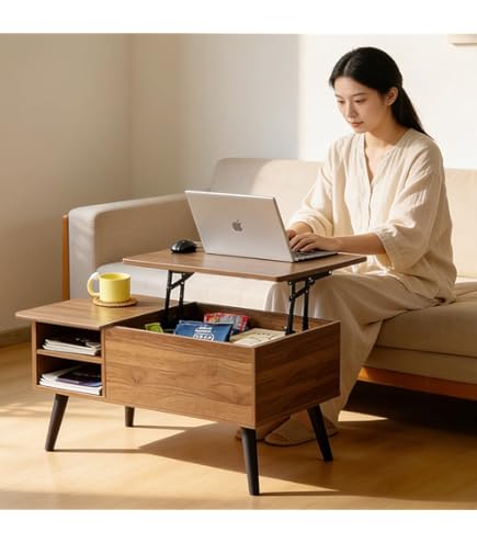 Amazon.co.jp: オーエスジェイ(OSJ) ローテーブル 昇降式ローテーブル