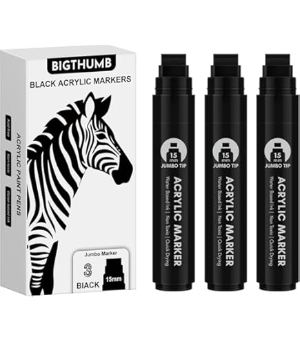 Sharpie Magnum Permanent Marker Pens Extra Large Chisel Tip Black FREE Delivery - View #4