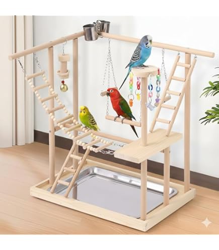 Amazon | バードアスレチック 鳥アスレチック 止まり木 パーチ