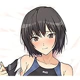 【 アマガミ 】 七咲逢 スクール水着 コスプレ スレンダーボディ ふっくらおっぱい お尻 喰い込み 2WAYトリコット 同人グッズ 両面プリント 160cm x 50cm アニメ 抱き枕カバー