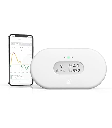 Amazon.co.jp: awair Element 室内空気質モニター ホワイト/グレー