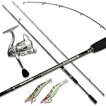 Amazon | ルナヒサノ リール セット竿 エギ竿セット(リール+エギ3ヶ付