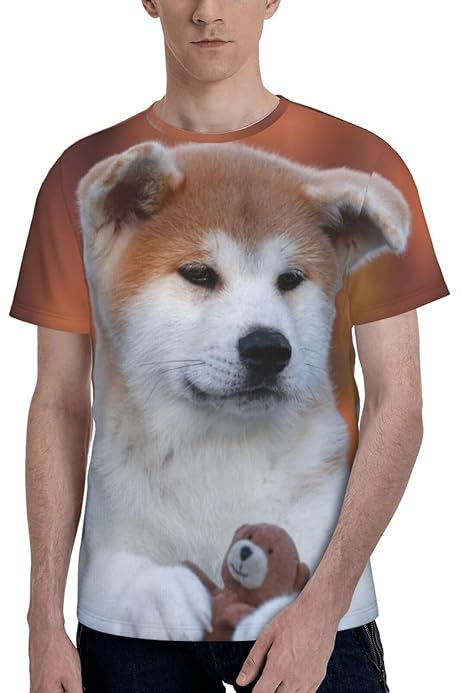 90s ビンテージ 犬 Tシャツ 秋田犬 動物 Akita 和犬 アニマル