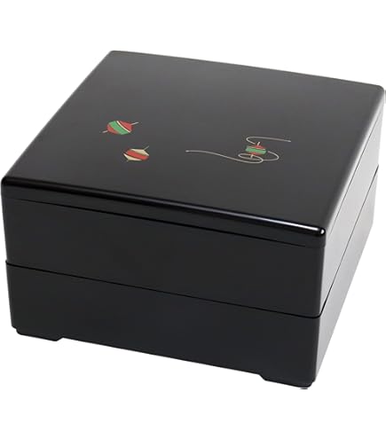 Amazon｜正和(Showa) お重 重箱 お重箱 お節 おせち 2段 花柄 山中塗