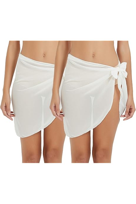 Color Bikini Swimsuit Wrap Skirt 