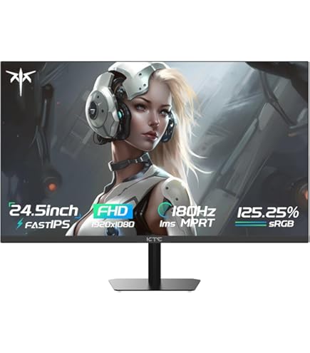 Amazon.co.jp: KTC 24インチ カーブ 240Hz ゲーミングモニター FHD