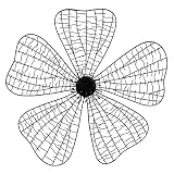 Essential D?cor Entrada Collection Floral Metal Wall Decor, 23.75 by 3.75-Inch [並行輸入品]