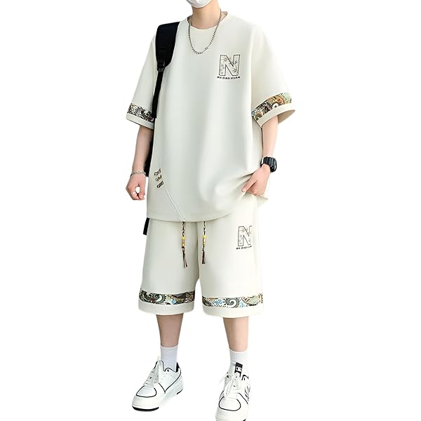 Malbon セットアップ メンズ 夏新作 吸汗速乾 スポーティ✨ Malbon セットアップ メンズ 夏新作 吸汗速乾 スポーティ✨