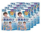 ムーニー 水あそびパンツ 男の子 L (9~14kg) 24枚(3枚×8)〔水遊びパンツ〕【ケース品】