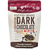 シェフズチョイス オーガニック ダークチョコレート(70%)ドロップ Organic Dark Chocolate Drops (1 : 300g×1袋)