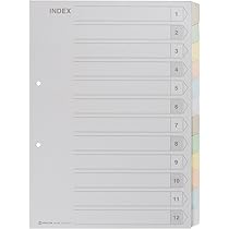 Amazon | キングジム カラーインデックス12 パック907-12Y-10