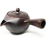 【 たっぷり大容量 】注ぎにこだわった丸急須 常滑焼 450ml 液だれしにくい 大きい 深蒸し可 日本製 きつさこ (土茶)