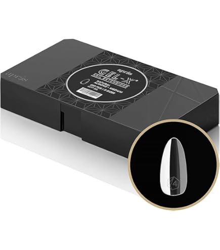 Amazon | Aprés Gel-X ナチュラルスクエアロングチップボックス | 500