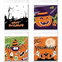 Amazon | Moeagel ハロウィン キャンディーバッグ 4種類100枚