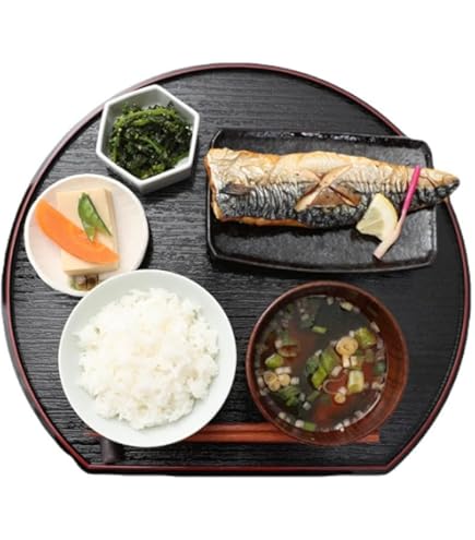 Amazon｜お盆 耐熱地木目長手盆黒天朱尺4寸 洗浄機可 [42.6 x 33.3 x