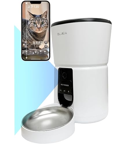 Amazon | 自動給餌器 猫 犬 給餌機 餌やり器 タイマー 少量 音声 録音 