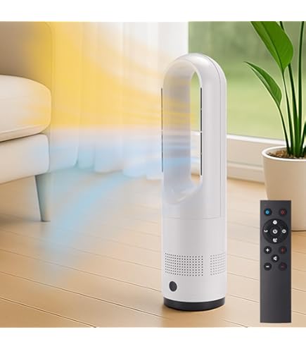 Amazon | 【2025新型冷暖房兼用・羽根なし】扇風機タワーファン8段送風