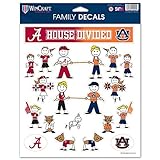 Alabama Crimson Tide公式NCAA 8.5インチx 11インチLarge Family車デカールシートby WinCraft 385802