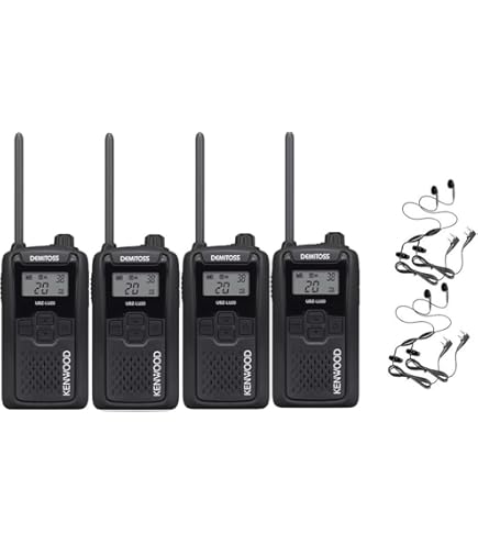 Amazon | 5台セット (本体5台とイヤホンマイク5個)ケンウッド インカム