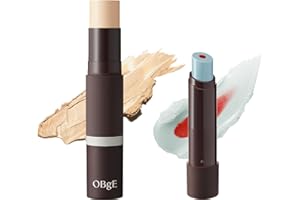 OBgE(オブジェ)【正規品】バレない垢抜けセット! 【ナチュラルカバーファンデーション & ムードチェンジリップバーム】 (#1 アイボリー X ナチュラルレッド)