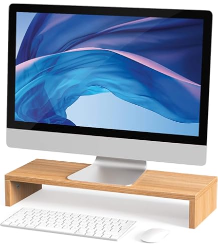 Amazon.co.jp: サリュ おうちシリーズ モニタースタンド 木製