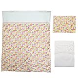 ミニサイズ 洗い替え カバー 3点セット 《KIKI》 【掛・敷・枕】 日本製 (ピンク)