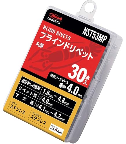 Amazon.co.jp: ロブテックス ブラインドリベットラージフランジ(500本