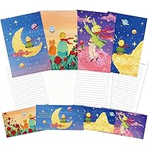 Amazon.co.jp: moin moin レターセット 便箋 手紙 星の王子さま 便箋