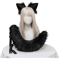 Amazon.co.jp: 狼 コスプレ 耳 しっぽ ケモ耳 キツネ ハロウィン 耳