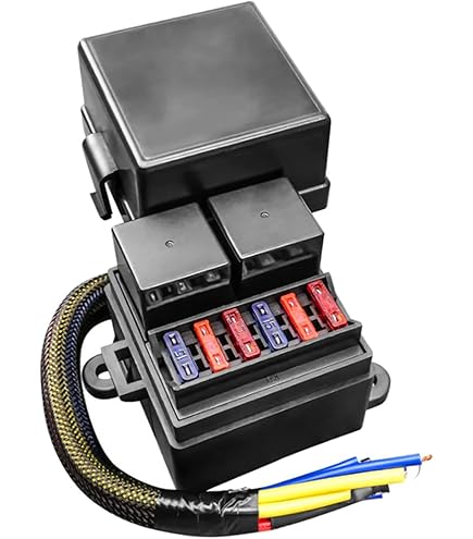 Amazon | Balikha リレー ヒューズ ボックス、配線済みリレー ボックス