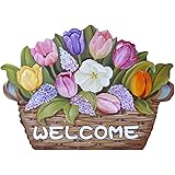 トールペイント ご自分で描く図案付白木素材　 wbk-012 チューリップのウェルカム