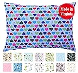 Toddler PILLOWCASE (14 x 19) - 100% Cotton Percale - Envelope Style - Made in Virginia (Bee Mine) [並