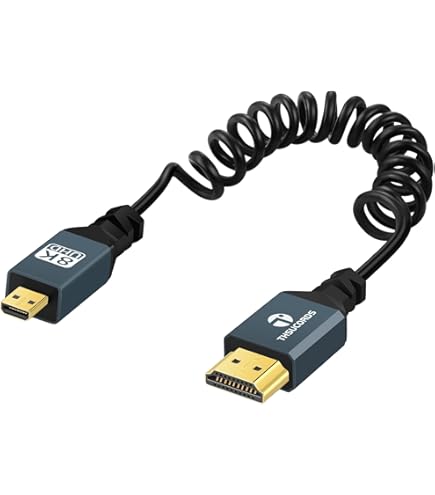映像用ケーブル ATOMOS SHINOBI 4K HDMI Amazon.com: Alvin's Cables Z Cam E2 L Shape 4K 60P HDMI