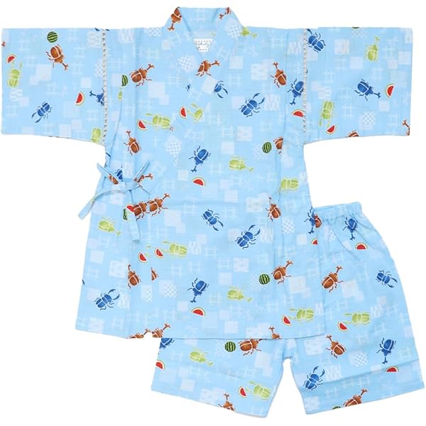 Amazon | [ジェラート ピケ] EC限定 KIDS甚平セット PKFT232442 | 着物