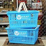 US AIR FORCE（アメリカ空軍） マーケットバスケット サイズL ２個セット＿SB-001L2P-SHO