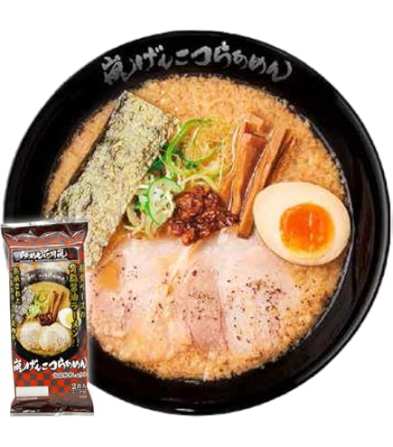 Amazon.co.jp: らあめん花月嵐 箱入り嵐げんこつらあめん 1箱（4食入