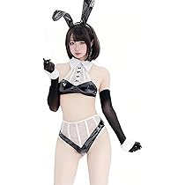 Amazon.co.jp: [SENMHS] セクシー バニーガール コスプレ PUレザー風
