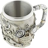 P Prettyia ドクロカップ コップ ボトル 展示用 工芸品 保温 創意的 ステンレス鋼 約300ml 全2カラー, B