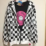 チームしゃちほこ Mサイズ 総柄 チェック の ジップアップ パーカー と インナー Tシャツ の セット