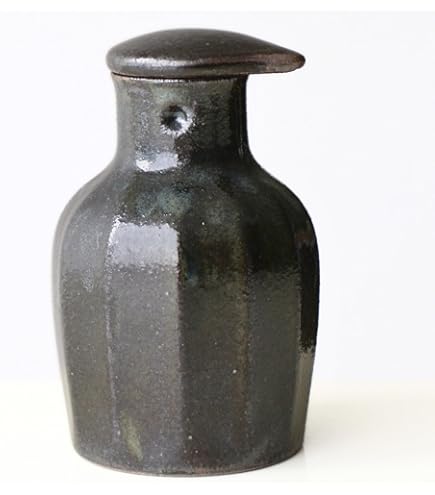 Amazon.co.jp: アンティーク 醤油壺 陶器 醤油瓶 壷 つぼ 酒瓶 水瓶