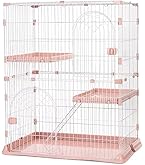 Amazon.co.jp: TAPA 2段 幅76×奥行き50.5×高89cmキャットケージ 猫