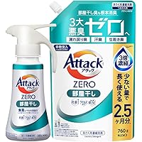Amazon | 花王 アタックZERO 部屋干し 詰替 特大 810g