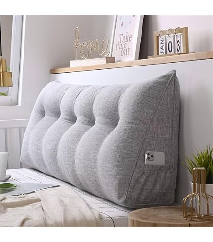 Amazon｜三角 クッション 背もたれ ベッド クッション 60*50*20cm
