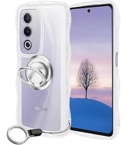Amazon.co.jp: OPPO A3 5G ケース クリア ウェーブ TPU波状のバンパー