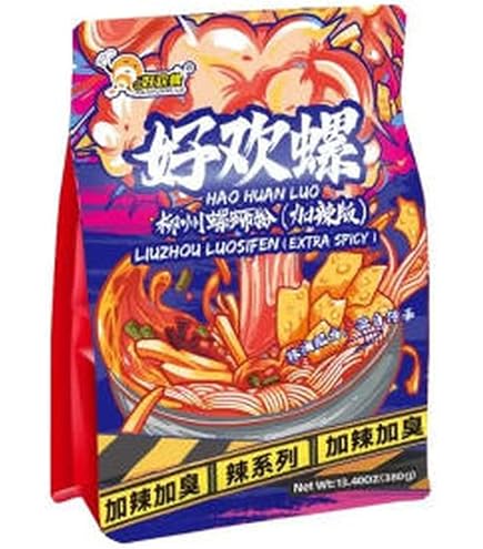 Amazon.co.jp: 好歡螺 柳州ルオスーフェン 加辣版 1人前入り×3個 柳州 