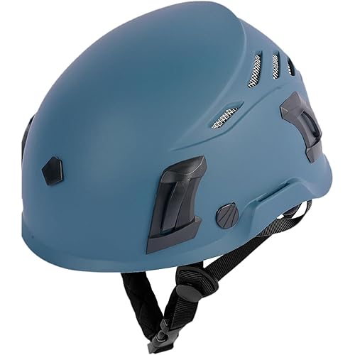 PciDinFo クライミングヘルメット 通気性 調節可能 ハーフドームヘルメット 軽量 衝撃吸収 ソフトライニング 多機能 大人用 登山作業に適用