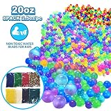 ウォータービーズ 20オンス (60,000ビーズ) キッズウォータービーズ フラッシュウォータービーズ Orbeez 詰め替え用 子供用 タクタイルトイ センサリートイ 花瓶フィラー 透明 ゼリー 