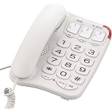 オーム(OHM) シンプルシニアホン ホワイト_TEL-2991SO-W 05-2993