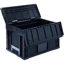 折りたたみコンテナ50L×2個　専用フタ＆台車付き NTA-E7550MK+ACCP292×2+AYAN861 折りたたみコンテナ 50L (側面