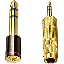 Amazon | Rosebe 6.3mm標準ジャック 3.5mmステレオミニプラグ